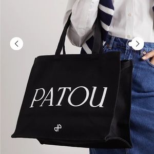 Patou black large tote